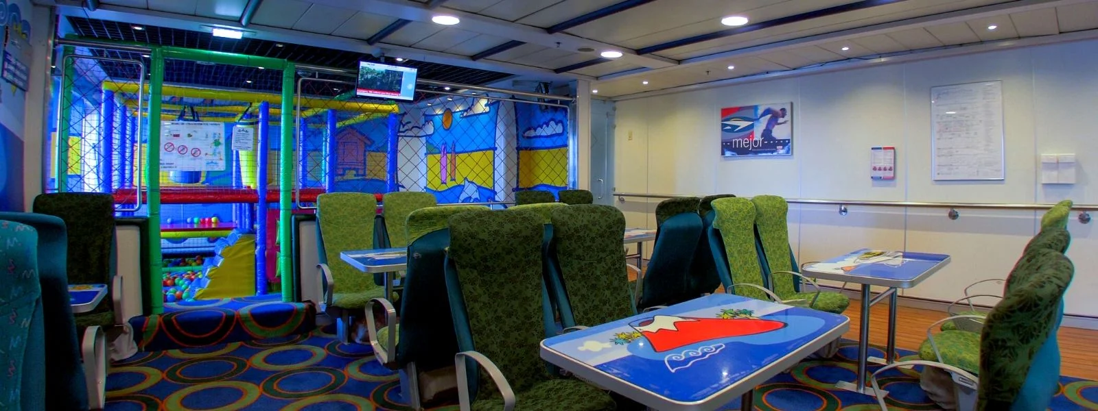 Children’s play area on the Bencomo Express fast ferry.