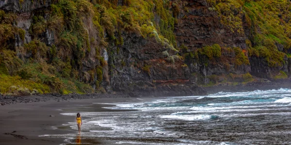 Playa de arena negra en La Palma