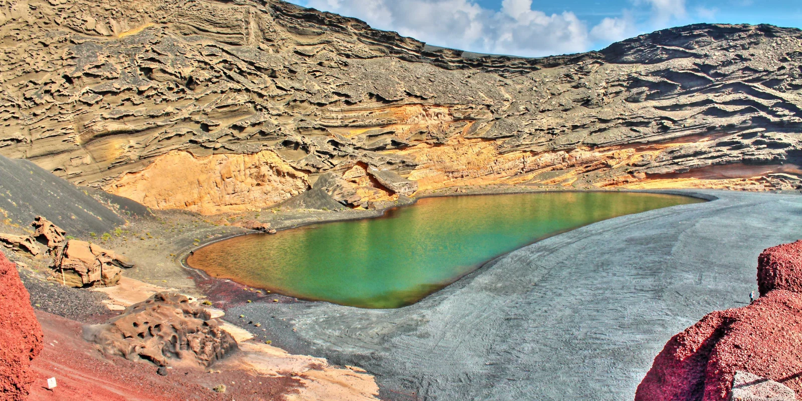 Charco verde o charco de los Clicos en Lanzarote