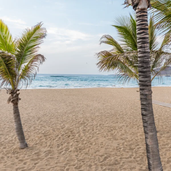 Playa de Las Canteras con arena dorada y mar cristalino en Las Palmas de Gran Canaria