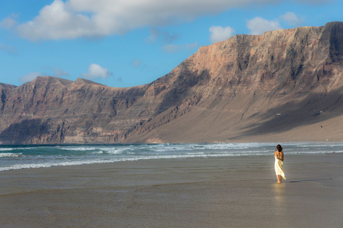 Playa de Famara en Lanzarote