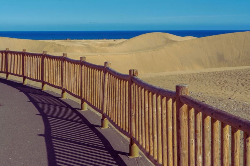 Mirador junto a las dunas de Maspalomas