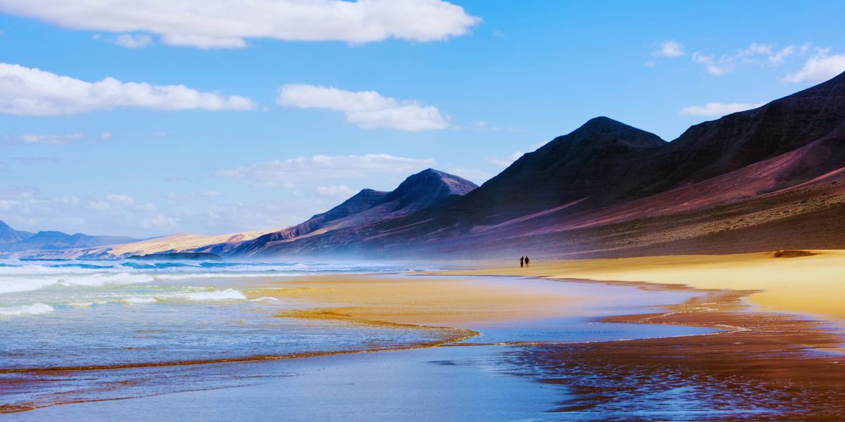 Playa del cofete al atardecer en Fuerteventura