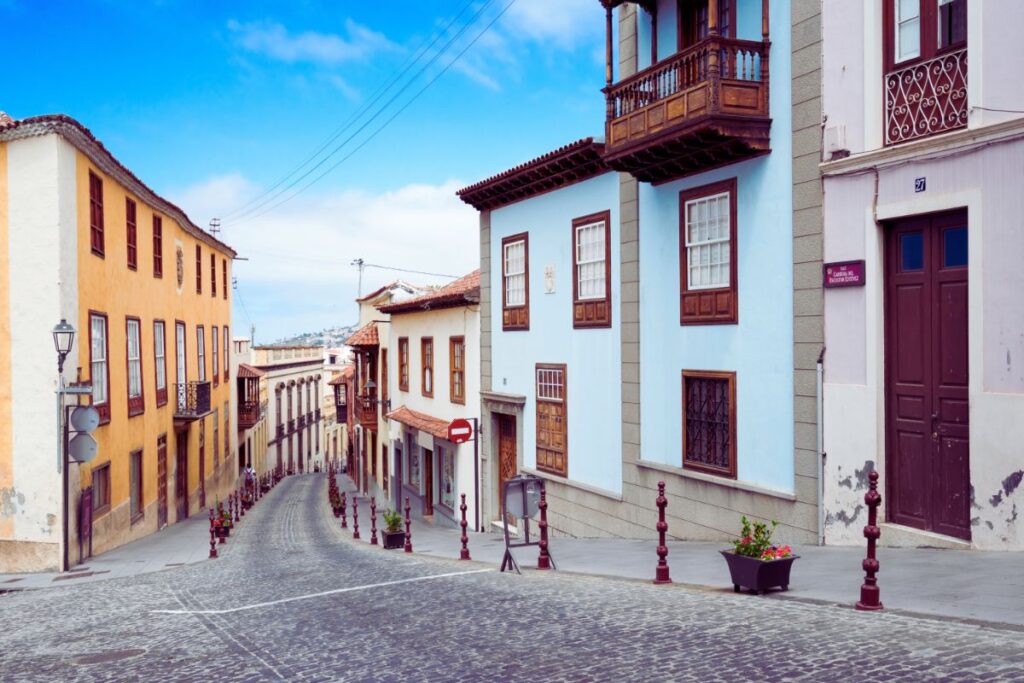 Calle empedrada en la Villa de La Orotava