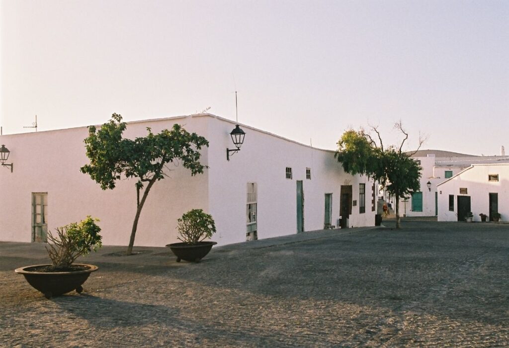 Casas blancas en Teguise, Lanzarote
