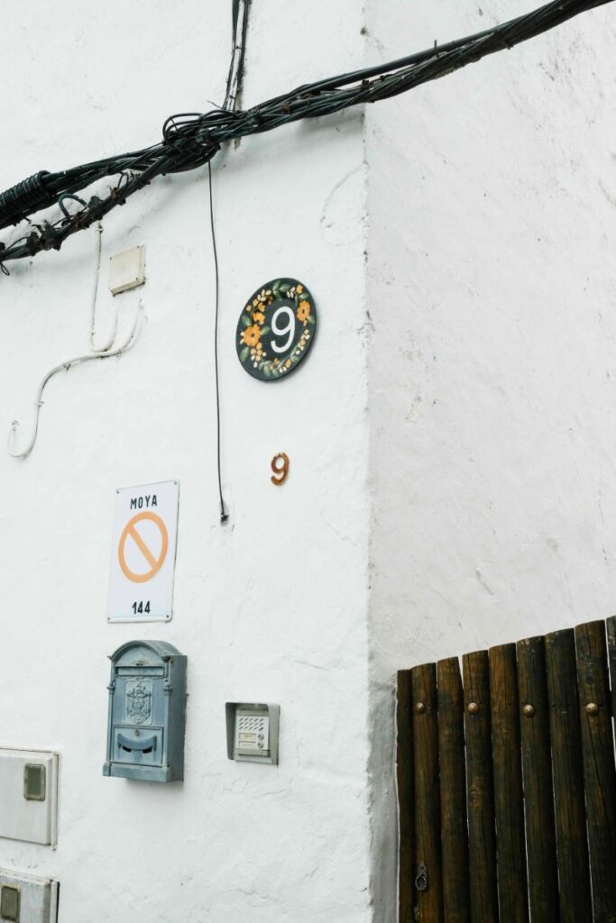 Fachada de edificio en Moya, Gran Canaria