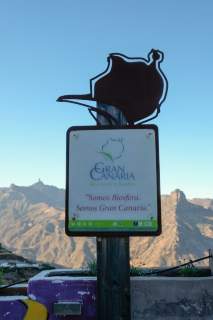 Cartel de Gran Canaria, reserva de la Biosfera