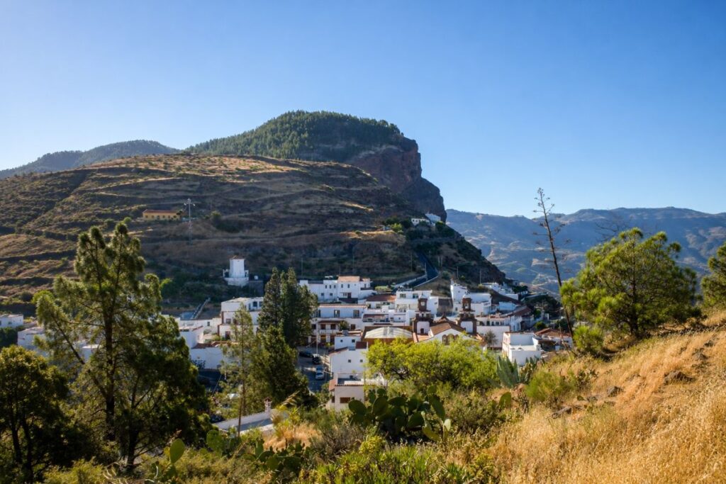 Montañas rodeando el pueblo de Artenara, en Gran Canaria