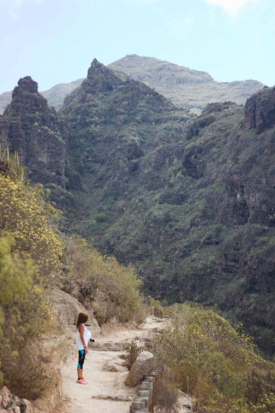 Sendero en el Barranco del Infierno, en Tenerife