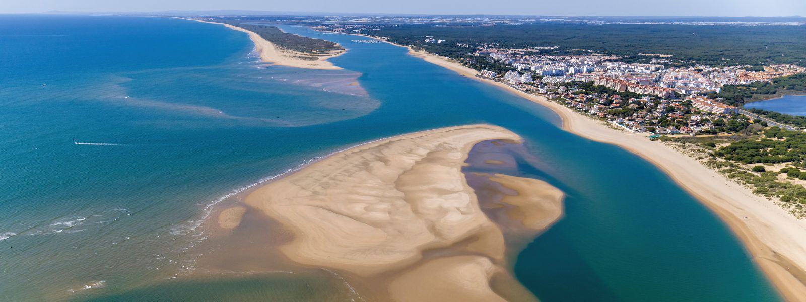 Vista aérea de las playas de Huelva