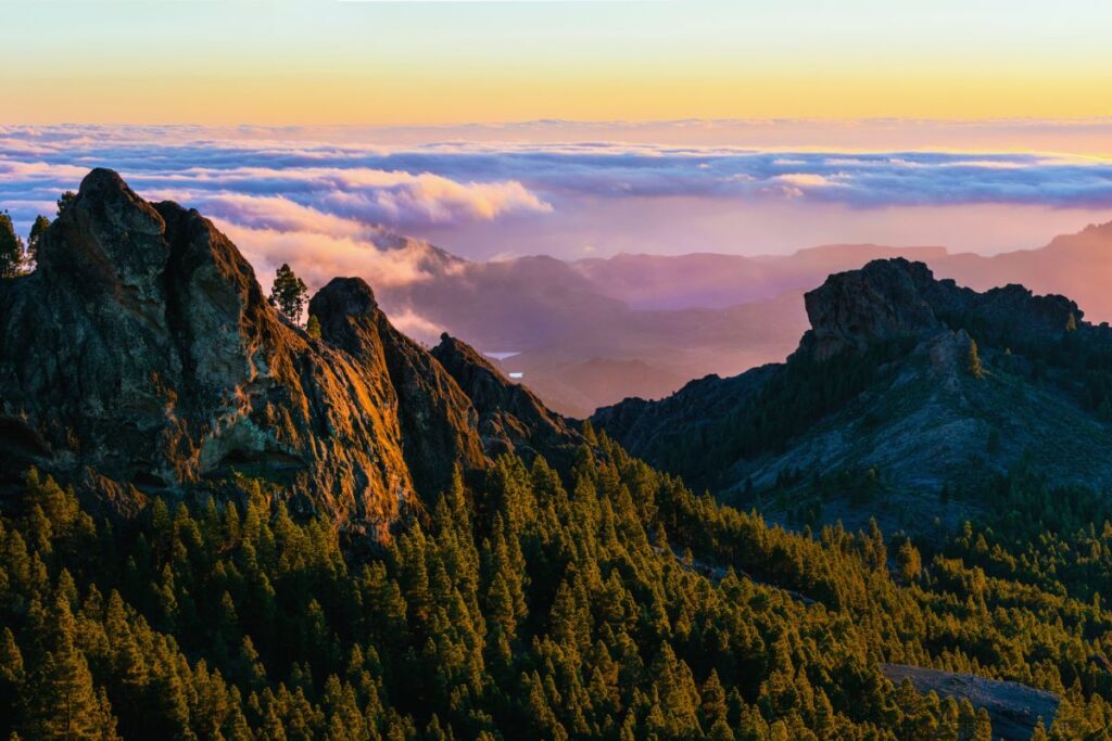Mar de nubes sobre Gran Canaria