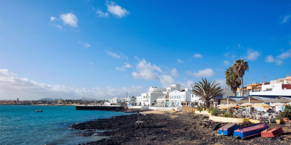 Pueblo pesquero en Corralejo, Fuerteventura
